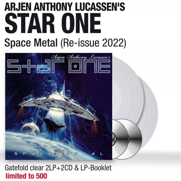 Arjen Anthony Lucassen's Star One - Space Metal. Ltd Ed. Clear 2LP/2CD. Only 500 worldwide!